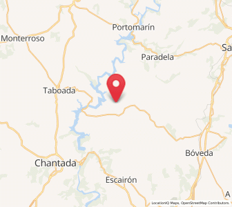 Map of Chave, Galicia