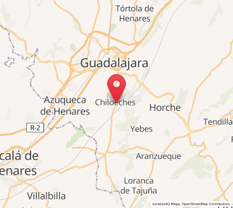 Map of Chiloeches, Castille-La Mancha