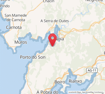 Map of Choura, Galicia