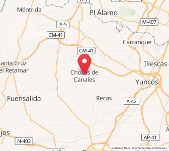 Map of Chozas de Canales, Castille-La Mancha