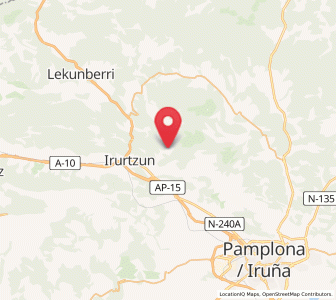 Map of Cía, Navarre