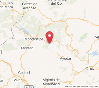 Map of Cirat, Valencia