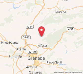 Map of Cogollos Vega, Andalusia