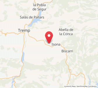 Map of Conques, Catalonia