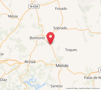 Map of Corneda, Galicia