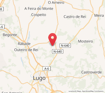 Map of Cornide, Galicia