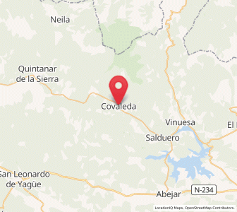 Map of Covaleda, Castille and León