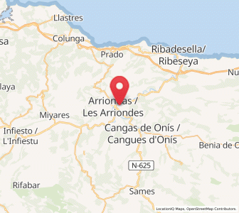 Map of Coviella, Asturias