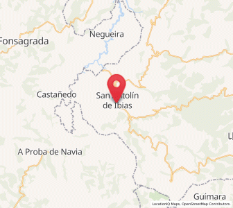 Map of Cuantas, Asturias
