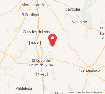 Map of Cuelgamures, Castille and León