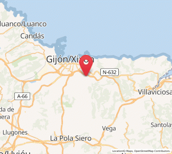 Map of Cuesta, Asturias