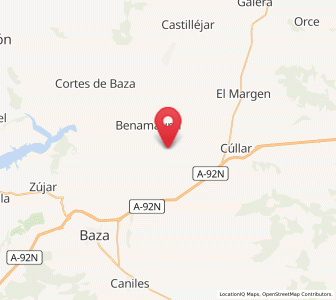 Map of Cuevas de Lavaderas, Andalusia