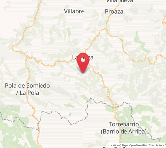 Map of Cuña, Asturias