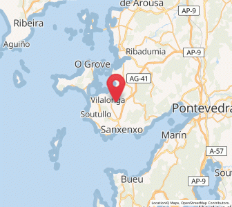 Map of Dadín, Galicia