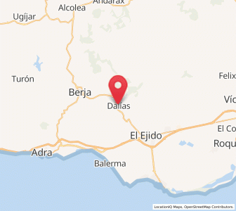 Map of Dalías, Andalusia
