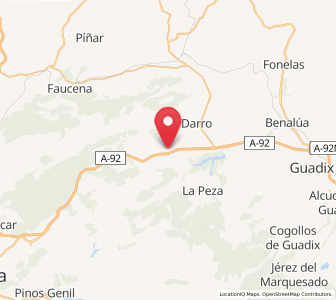 Map of Diezma, Andalusia