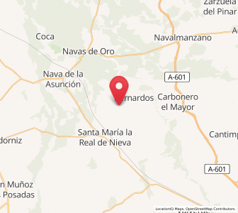 Map of Domingo García, Castille and León