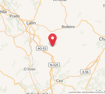 Map of Dozón, Galicia