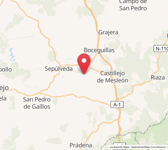 Map of Duratón, Castille and León
