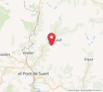 Map of Durro, Catalonia