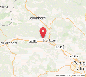 Map of Egiarreta, Navarre