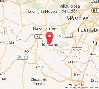 Map of El Álamo, Madrid
