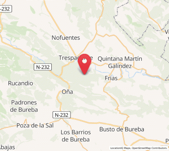 Map of El Barrio de Arriba, Castille and León
