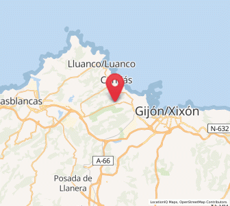 Map of El Cabo, Asturias