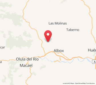 Map of El Cerro Gordo, Andalusia