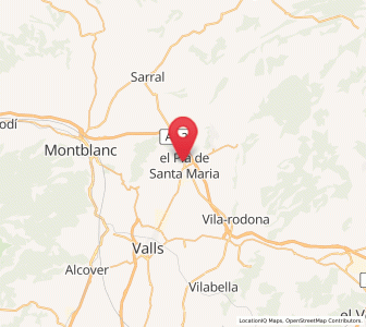 Map of El Pla de Santa Maria, Catalonia
