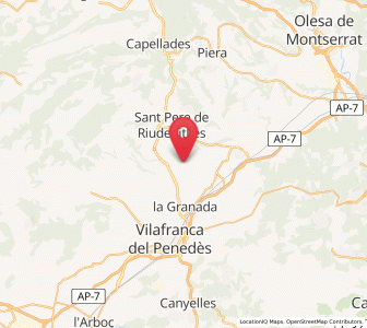Map of el Pla del Penedès, Catalonia