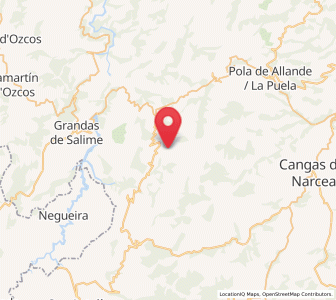 Map of El Provo, Asturias