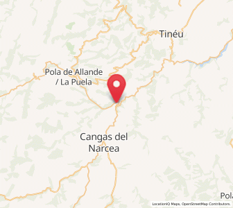 Map of El Puelo, Asturias