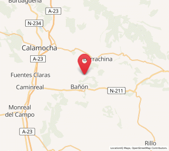 Map of El Villarejo, Aragon