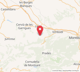 Map of el Vilosell, Catalonia
