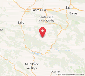 Map of Ena, Aragon