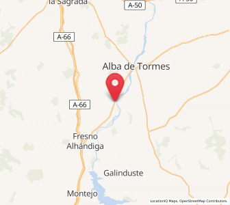 Map of Encinas de Arriba, Castille and León