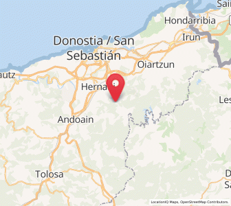 Map of Ereñotzu, Basque Country