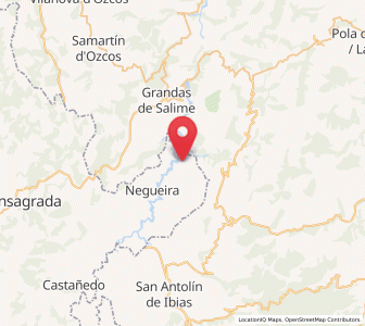 Map of Ernes, Galicia