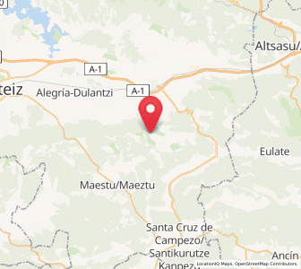 Map of Erroeta / Onraita, Basque Country