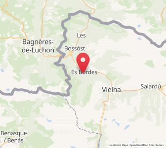 Map of es Bòrdes, Catalonia