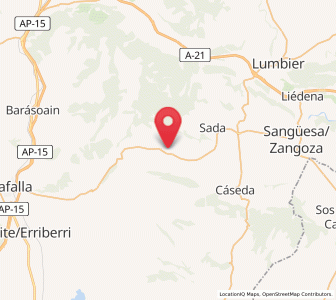 Map of Eslava, Navarre