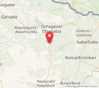 Map of Esparza, Navarre