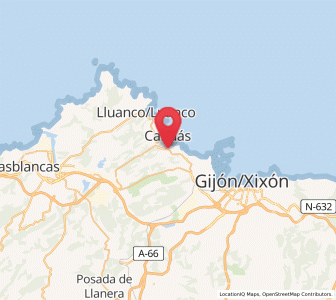 Map of Espasa, Asturias