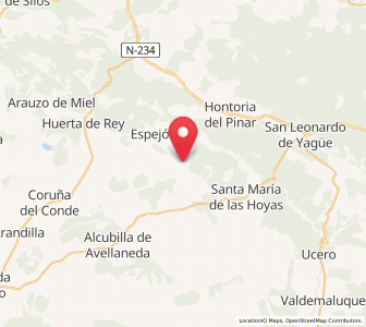 Map of Espeja de San Marcelino, Castille and León