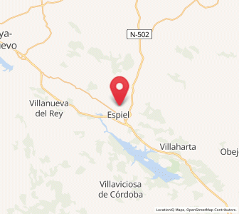 Map of Espiel, Andalusia