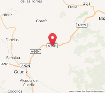 Map of Estación de Gor, Andalusia
