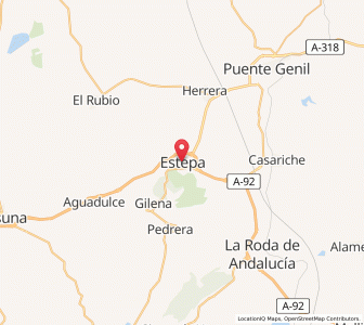 Map of Estepa, Andalusia