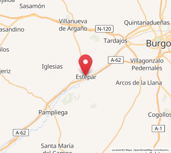 Map of Estépar, Castille and León