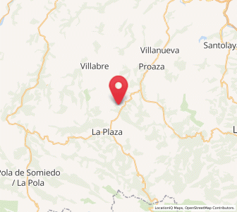 Map of Fabar, Asturias